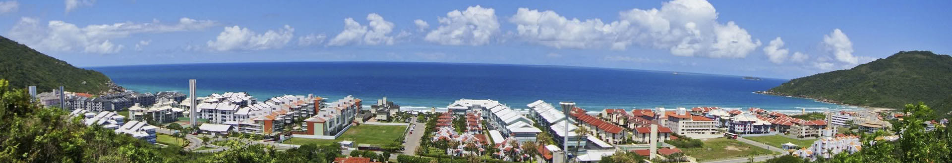 Vista panorâmica da Praia Brava, Florianópolis